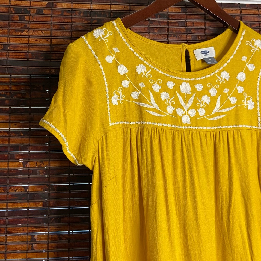 Yellow/Gold Embroidered Dress